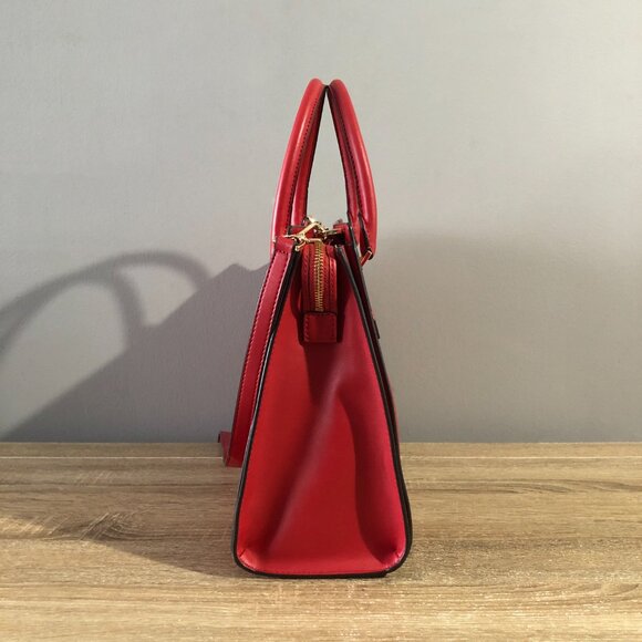 Michael Kors Hope LG Center Zip Flame Satchel Crossbody Shoulder Bag MSRP $468 - Picture 10 of 16